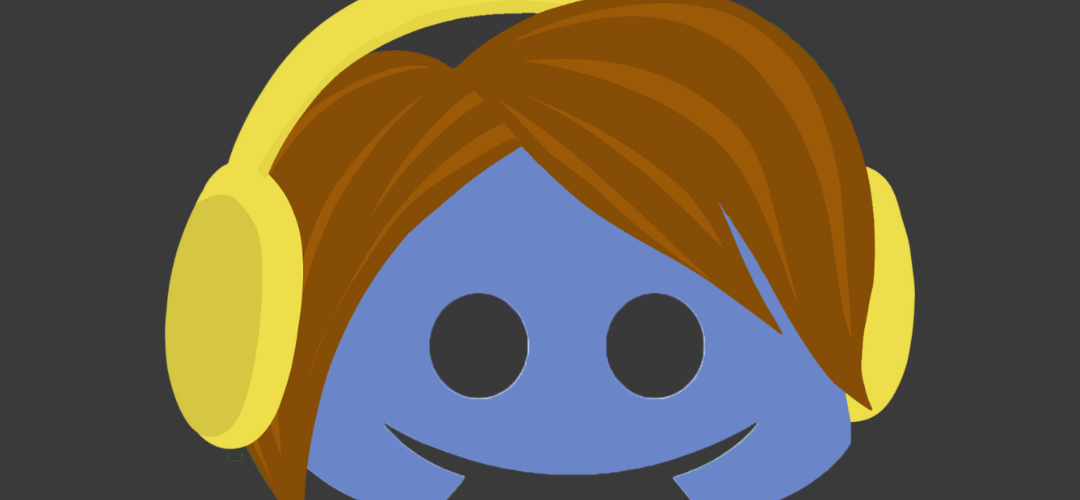 Logo de discord en personnage de gamer